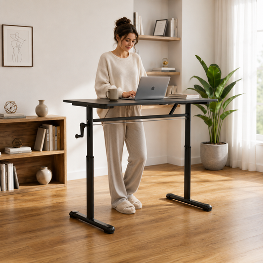 Adjustable Sit-Stand Desk for Home Office