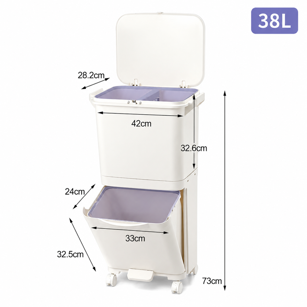 Rubbish Dustbin Recycling Bin Rubbish Trash Home Kitchen
