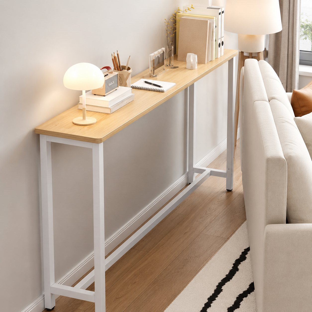 Single-Tier Narrow Console Table