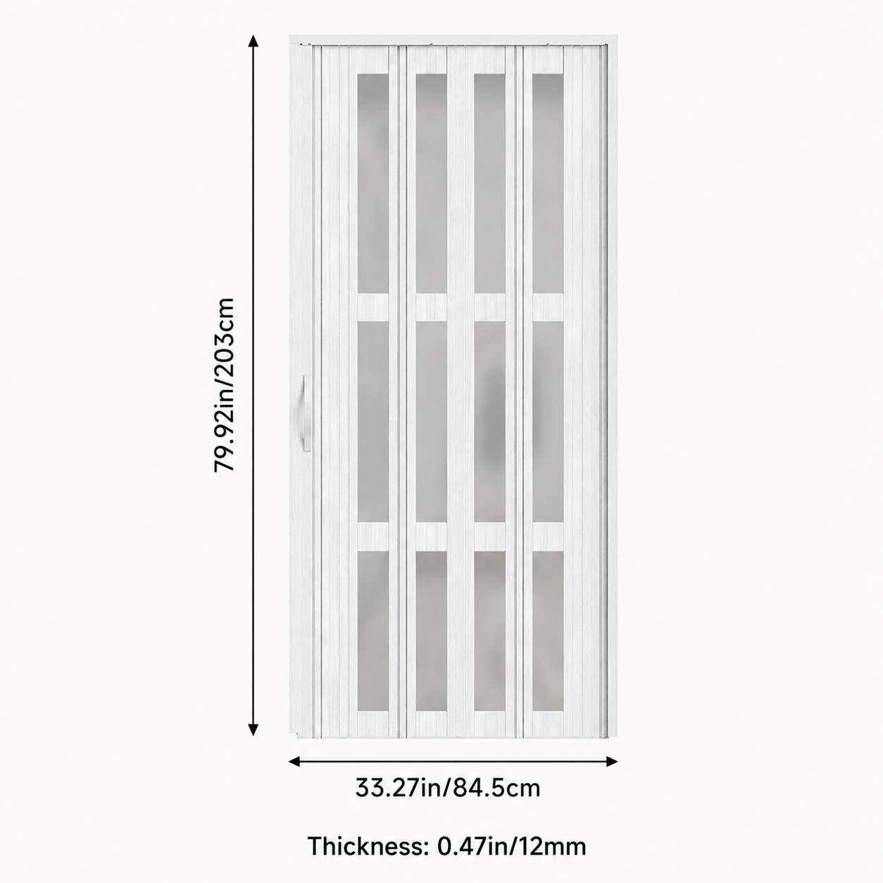Transparent Windows PVC Folding Door