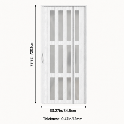 Transparent Windows PVC Folding Door
