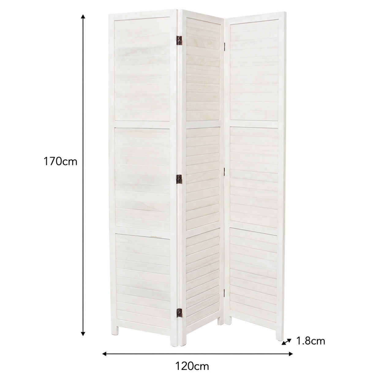 Folding Solid Wood Room Divider Privacy Screen for Home