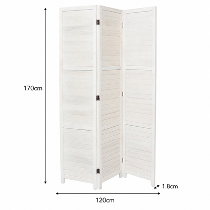 Folding Solid Wood Room Divider Privacy Screen for Home