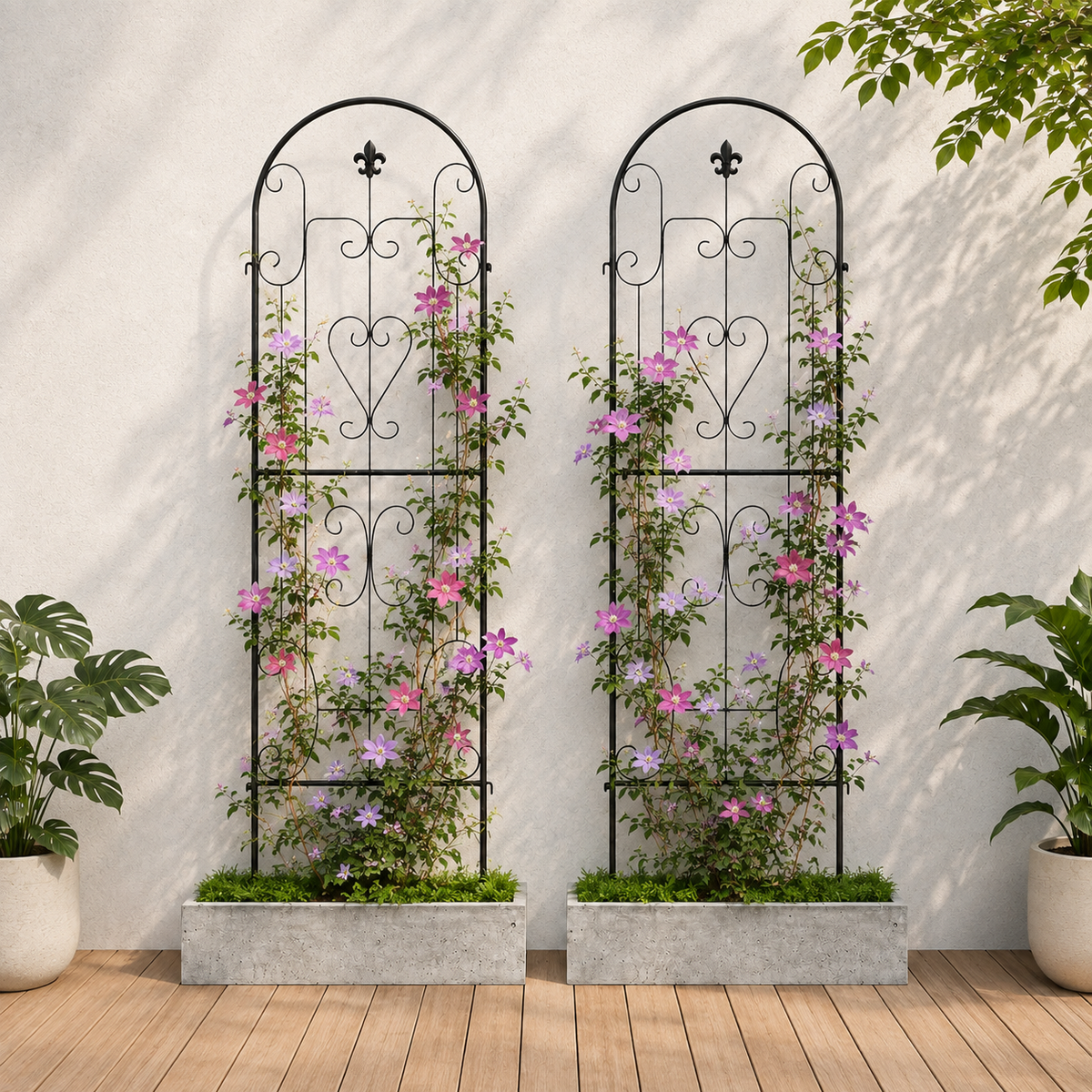 2Pcs Garden Trellis for Climbing Plants