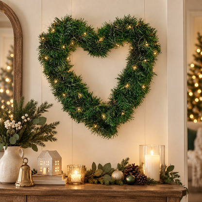 Artificial Heart-shaped Door Hanging Garland Wedding Decoration