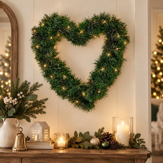 Artificial Heart-shaped Door Hanging Garland Wedding Decoration