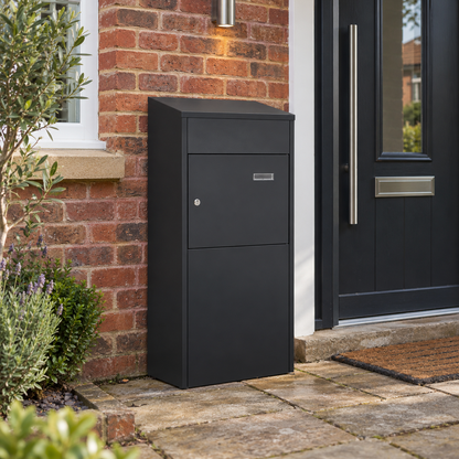 90cm Lockable Galvanised Steel Outdoor Parcel Drop Box