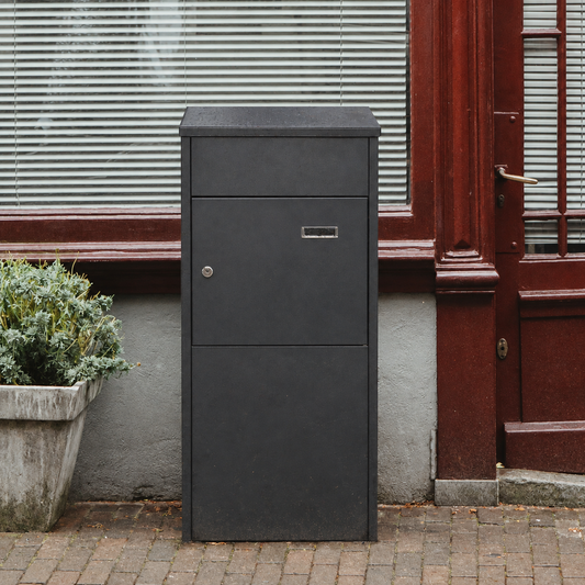 90cm Lockable Galvanised Steel Outdoor Parcel Drop Box