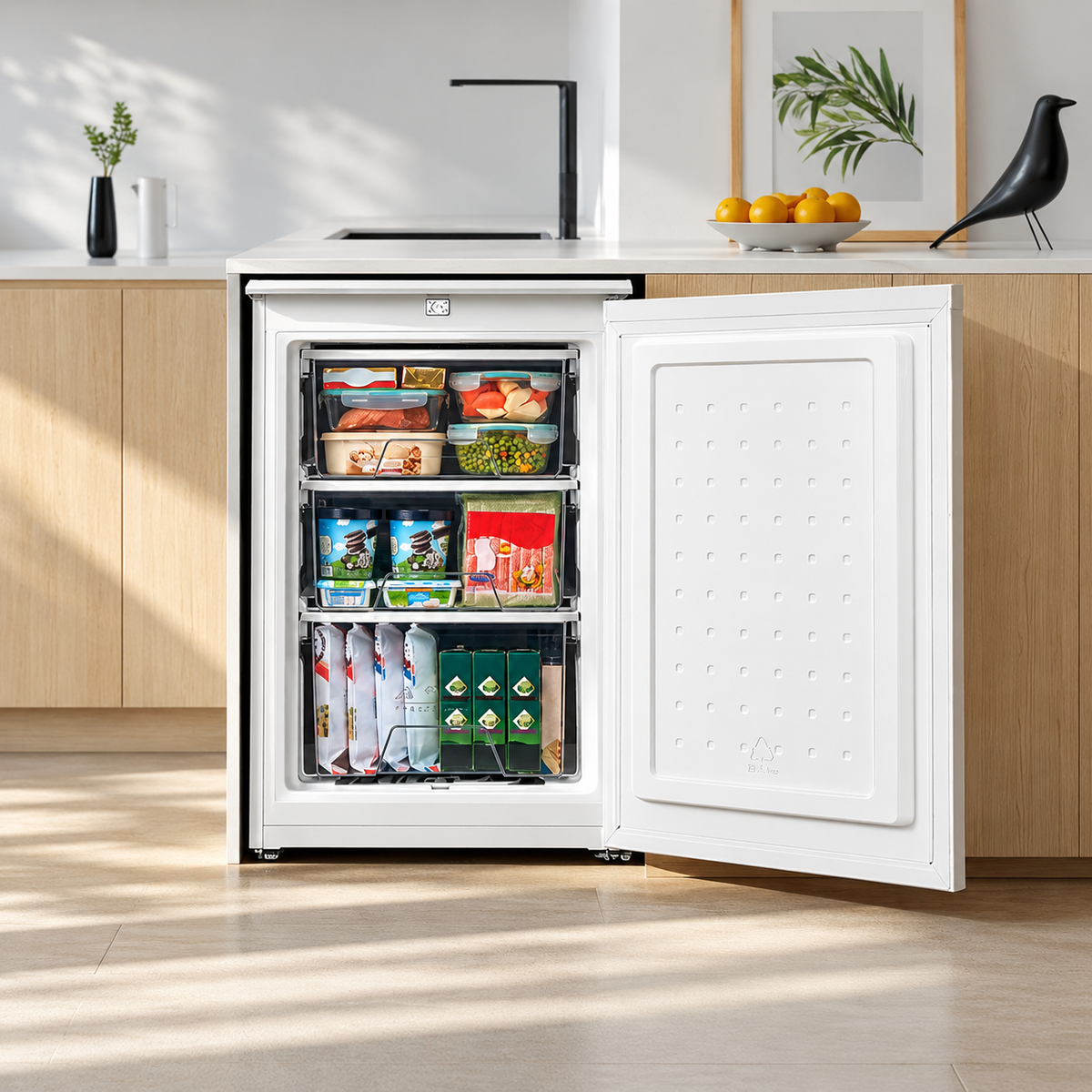 88L Freestanding Under Counter Freezer