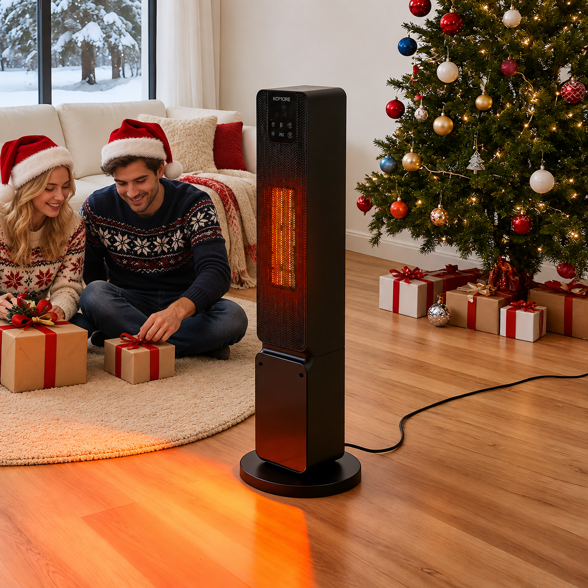 2000W Tower Heater with Remote Control