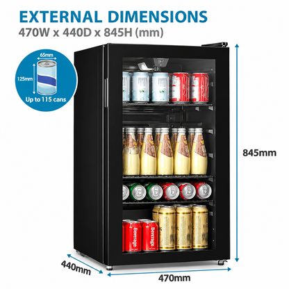 93L Under Counter Beer and Drinks Fridge