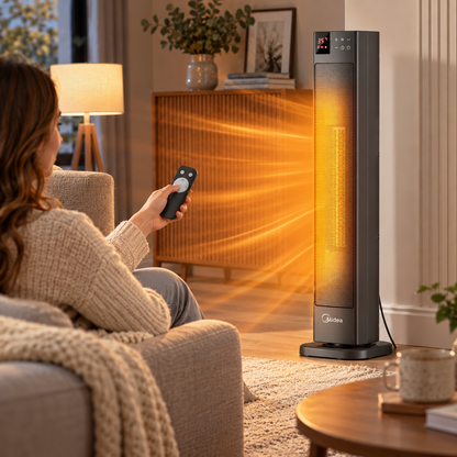 2000W Electric PTC Tower Heater with Remote Control