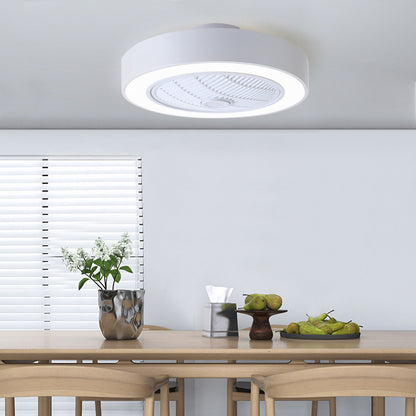 Acrylic Ceiling Fan Features Integrated LED Lighting