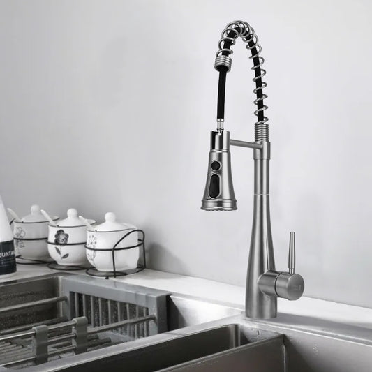 Pre-rinse Pull-Down Swivel Kitchen Faucet