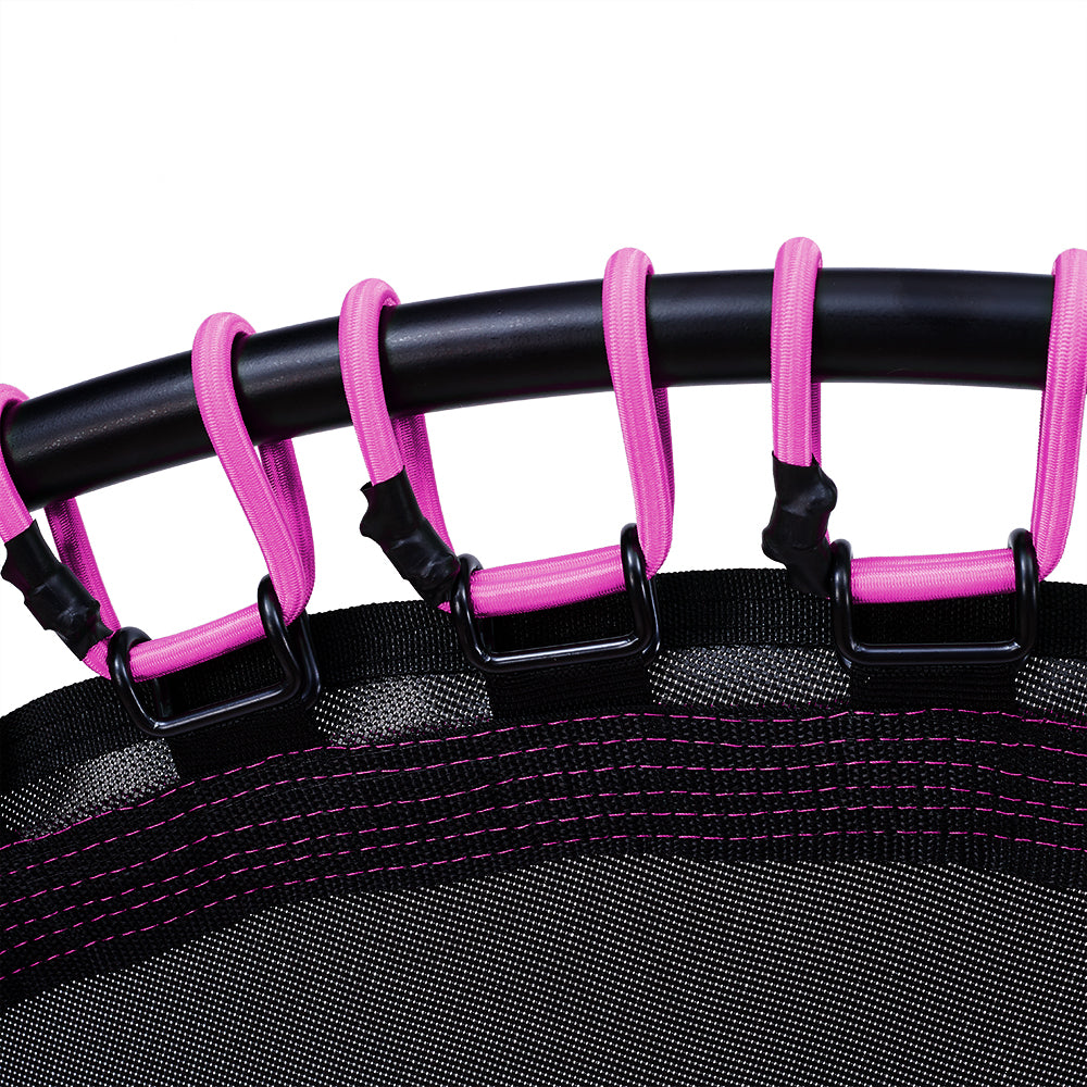 48in Bungee Cords Foldable Round Trampoline with Adjustable T-Handle Bar