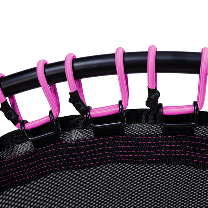 48in Bungee Cords Foldable Round Trampoline with Adjustable T-Handle Bar