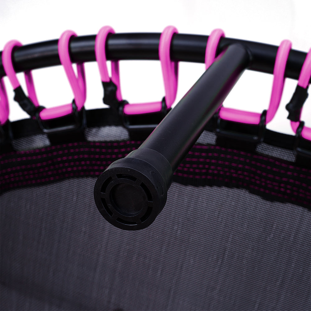 48in Bungee Cords Foldable Round Trampoline with Adjustable T-Handle Bar