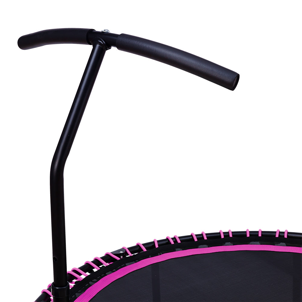 48in Bungee Cords Foldable Round Trampoline with Adjustable T-Handle Bar