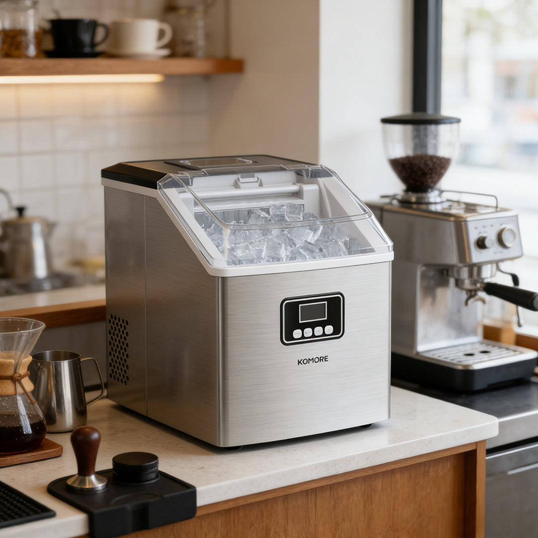 2.2L Ice Maker Machine with LCD Display and Timer