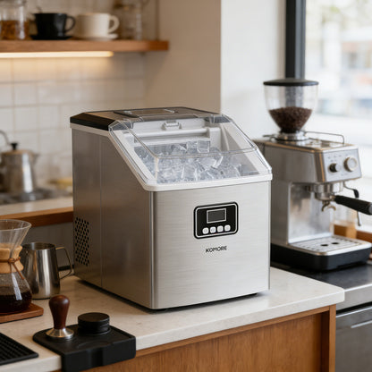 2.2L Ice Maker Machine with LCD Display and Timer