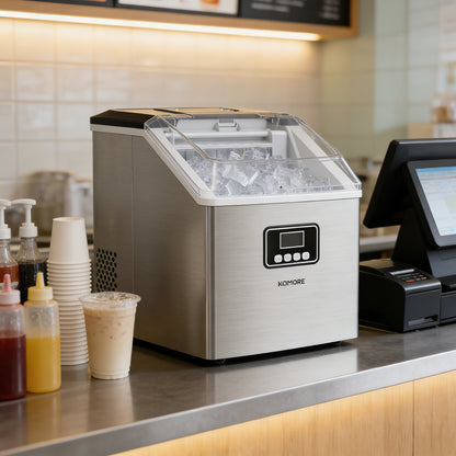 2.2L Ice Maker Machine with LCD Display and Timer