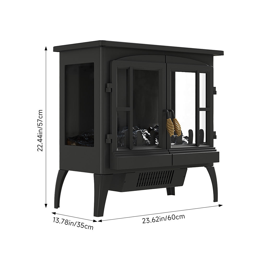 Freestanding Electric Fireplace Heater