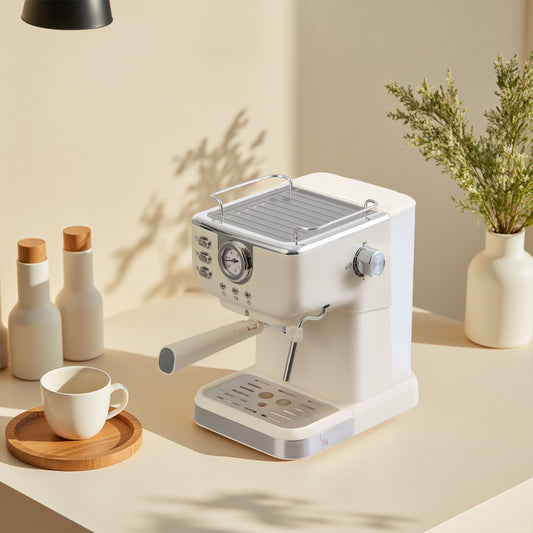 20 Bar Retro Coffee Espresso Machine with Steam Wand