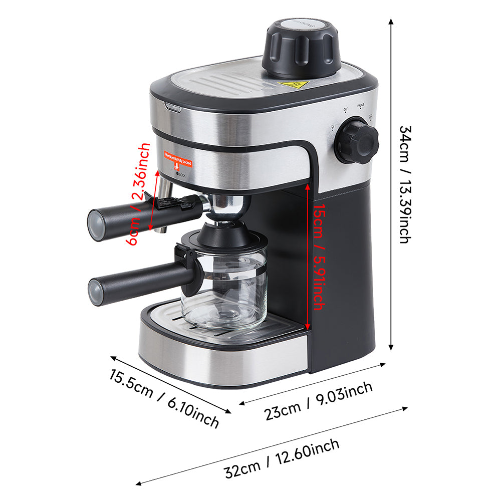 Espresso Coffee Machine with Milk Frother