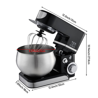 6 Speed 5L Multifunctional Household Tilt-Head Stand Mixer