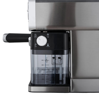 1350W 20 Bar Espresso Machine with Pressure Gauge & 1.6L Water Tank