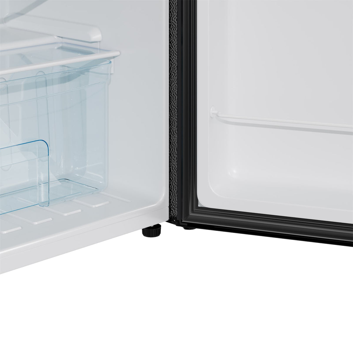 Black Compact Refrigerator with 9L Freezer Compartment
