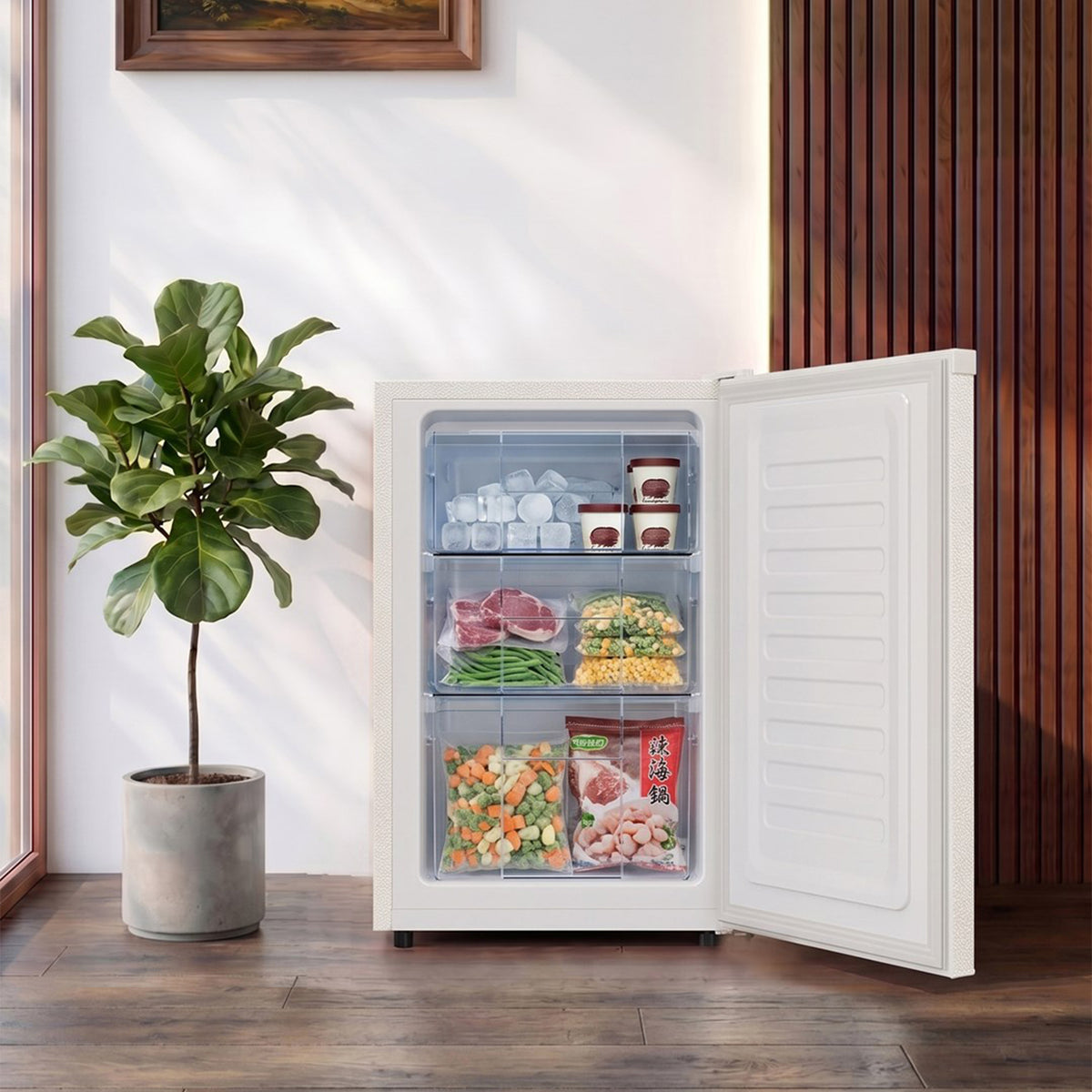 46L Freestanding Freezer with Drawer