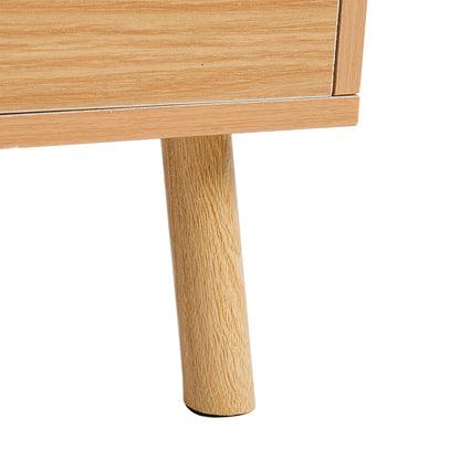 Modern MDF Bedside Table with 2 Drawers