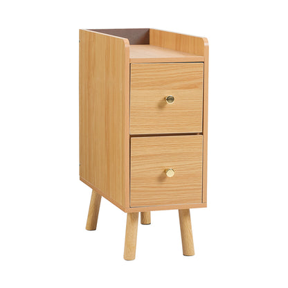 Modern MDF Bedside Table with 2 Drawers