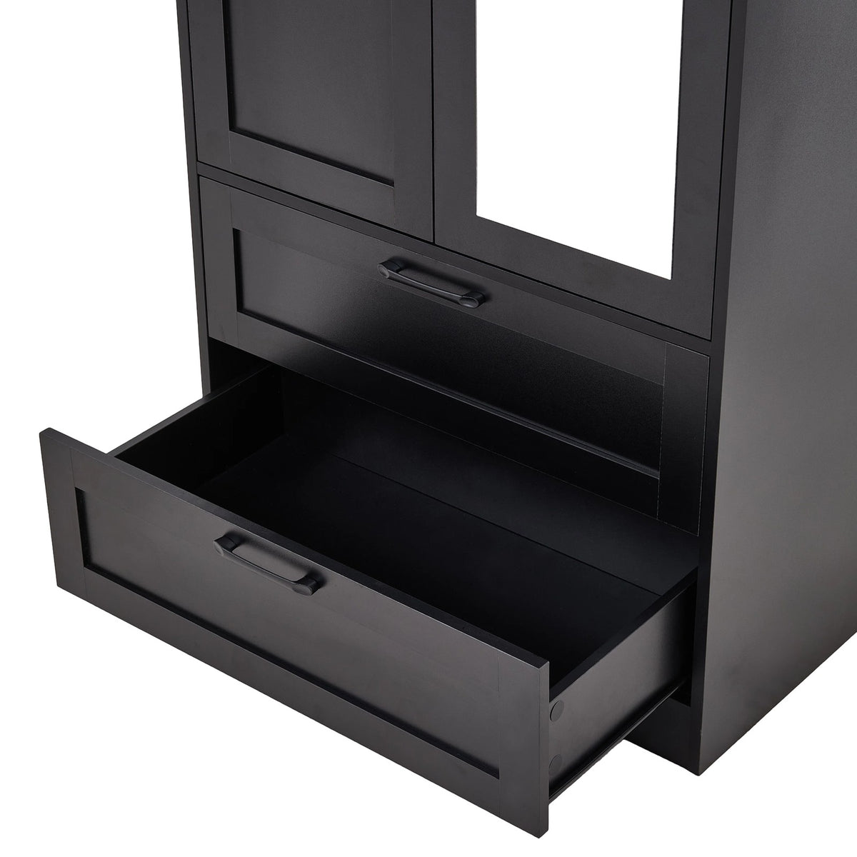 2-Door Wardrobe with Drawers & Mirror