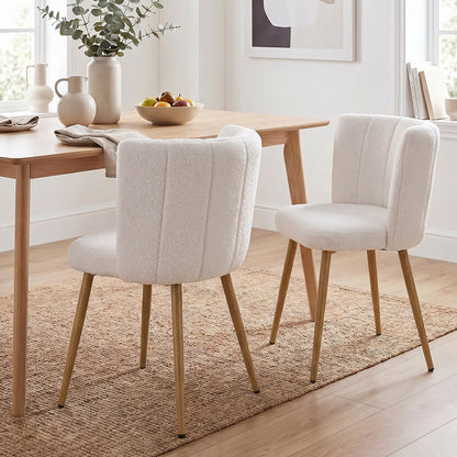 Set of 2 Upholstered Dining Chairs