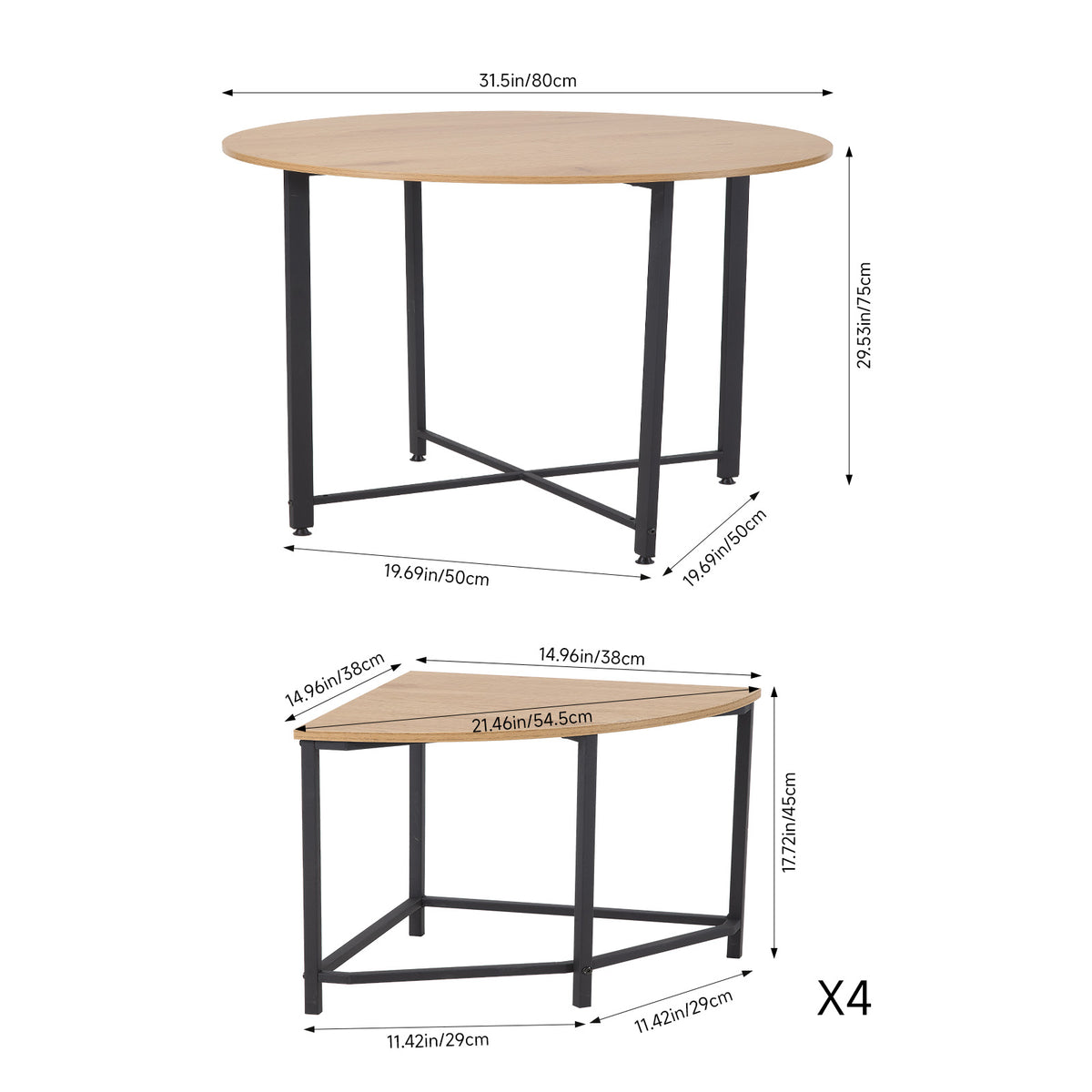 Dining Table and Stool Set