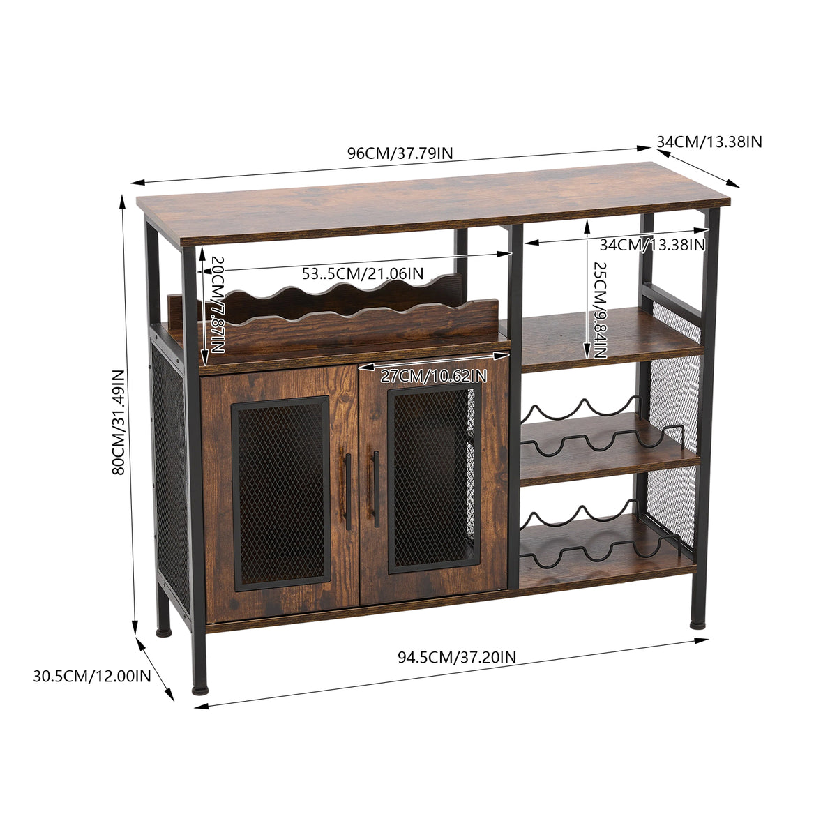 Retro Sideboard Wine Cabinet
