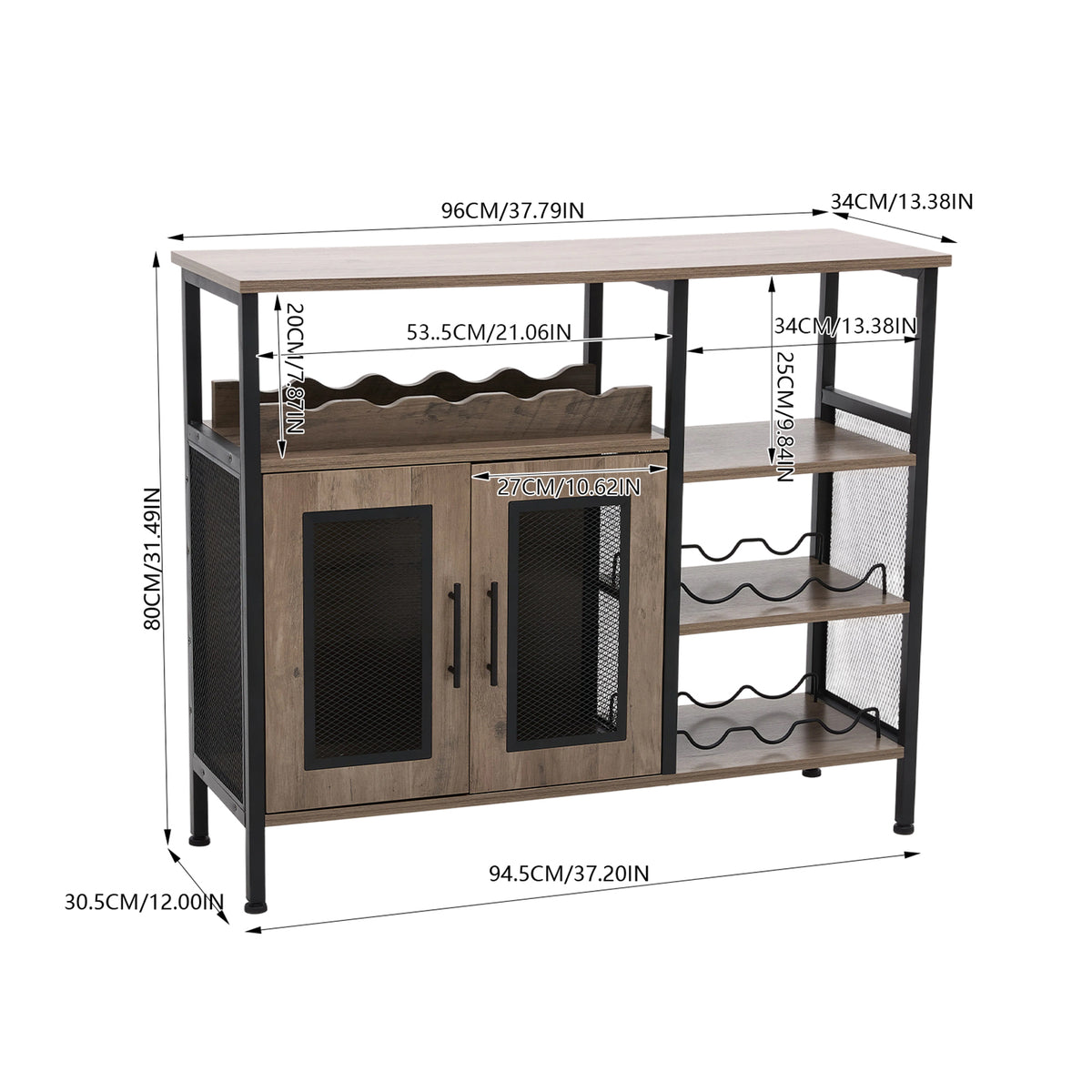 Retro Sideboard Wine Cabinet