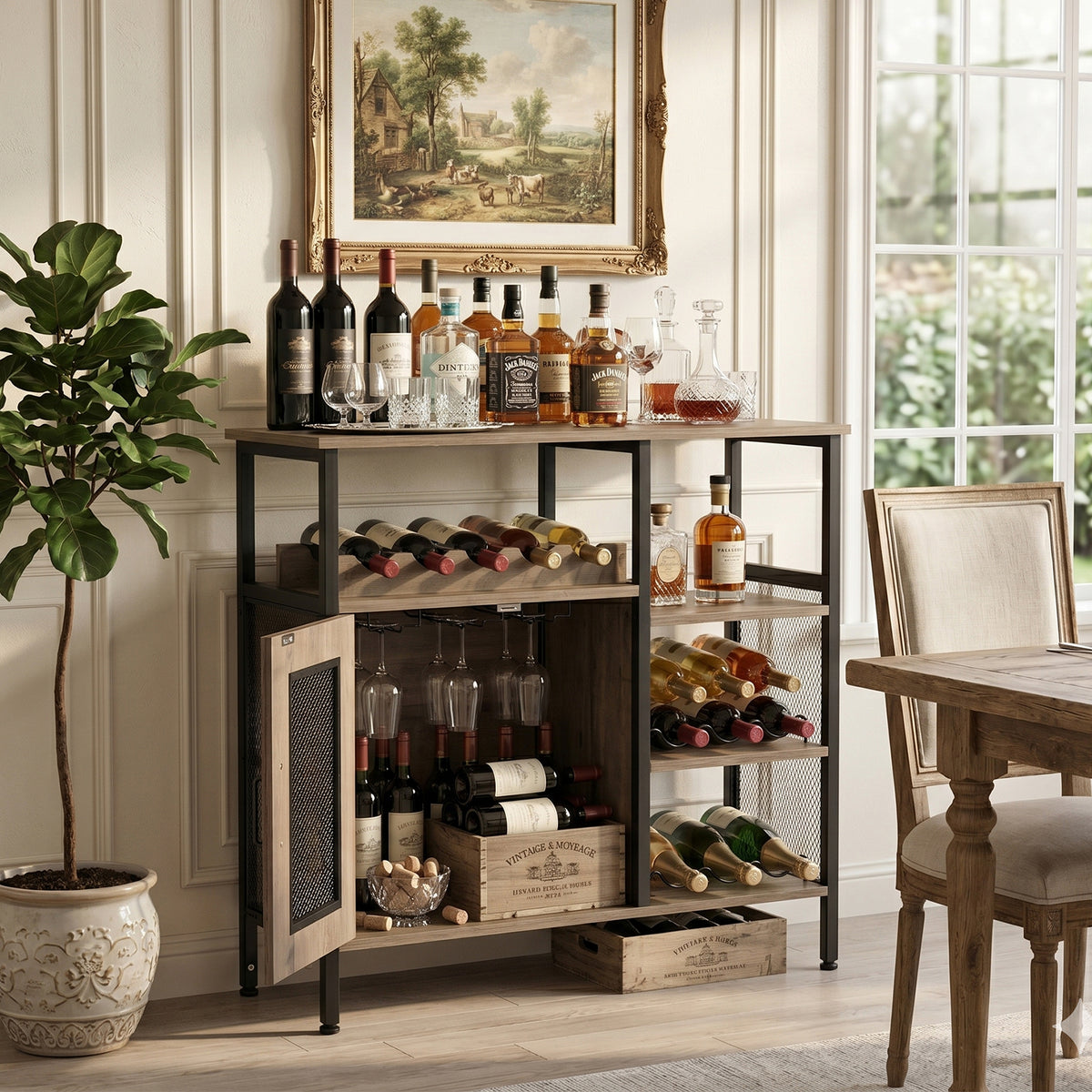 Retro Sideboard Wine Cabinet