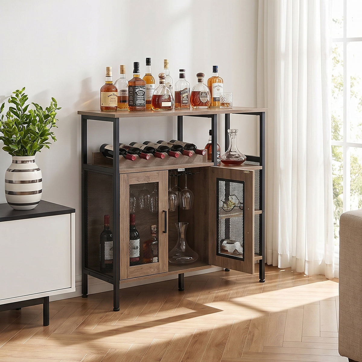 Retro Sideboard Wine Cabinet