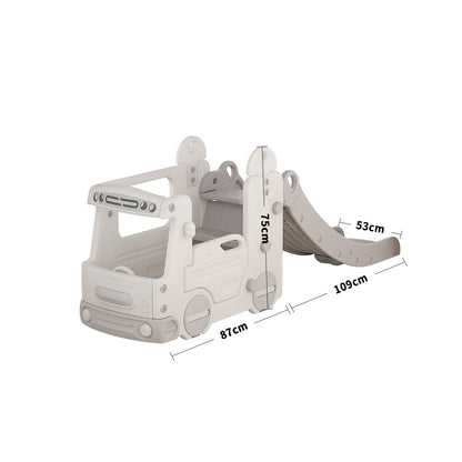 Kids Home Multi Functional Slide with Bus 2 in 1