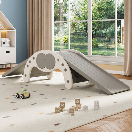 Indoor Climbing Frame Set with Two Dual-Sided Slides
