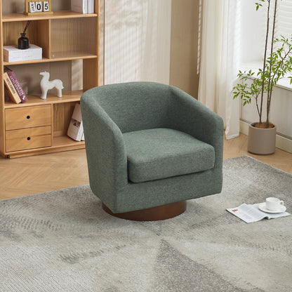 360° Swivel Upholstered Barrel Accent Chair Armchair