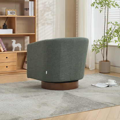 360° Swivel Upholstered Barrel Accent Chair Armchair