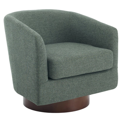 360° Swivel Upholstered Barrel Accent Chair Armchair