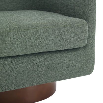 360° Swivel Upholstered Barrel Accent Chair Armchair