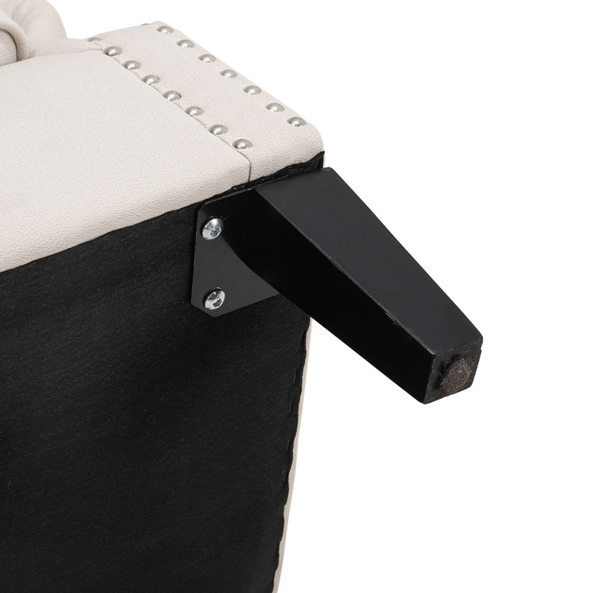 Vertical Channel Tufted Armchair with Nailhead Trim