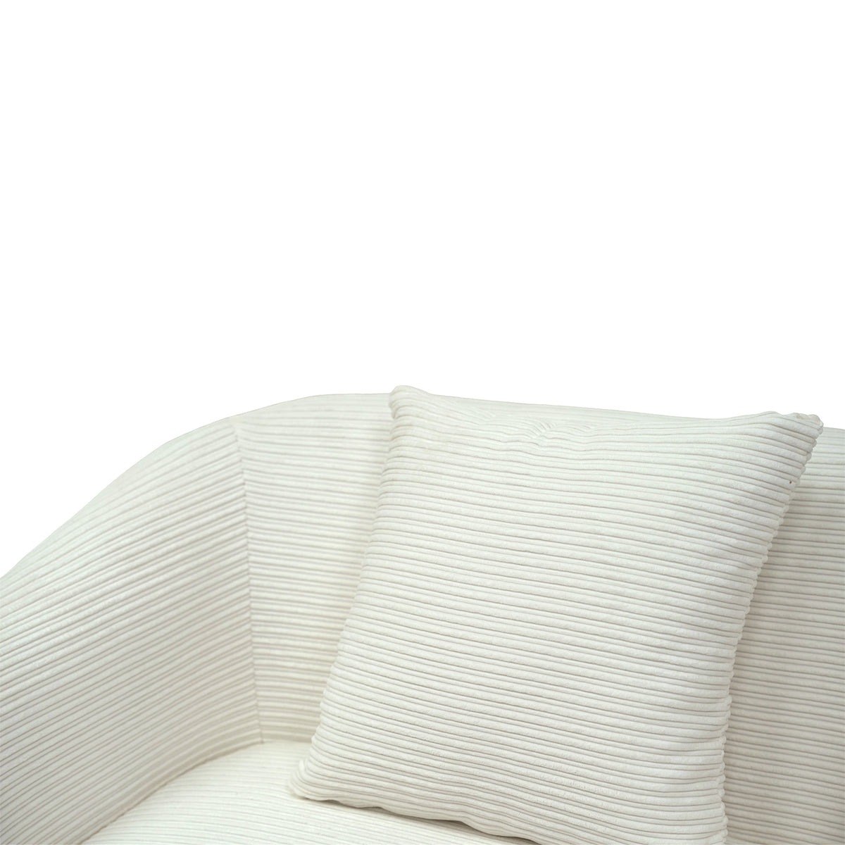 Modern Chenille 2-Seater Sofa with 2 Scatter Cushions