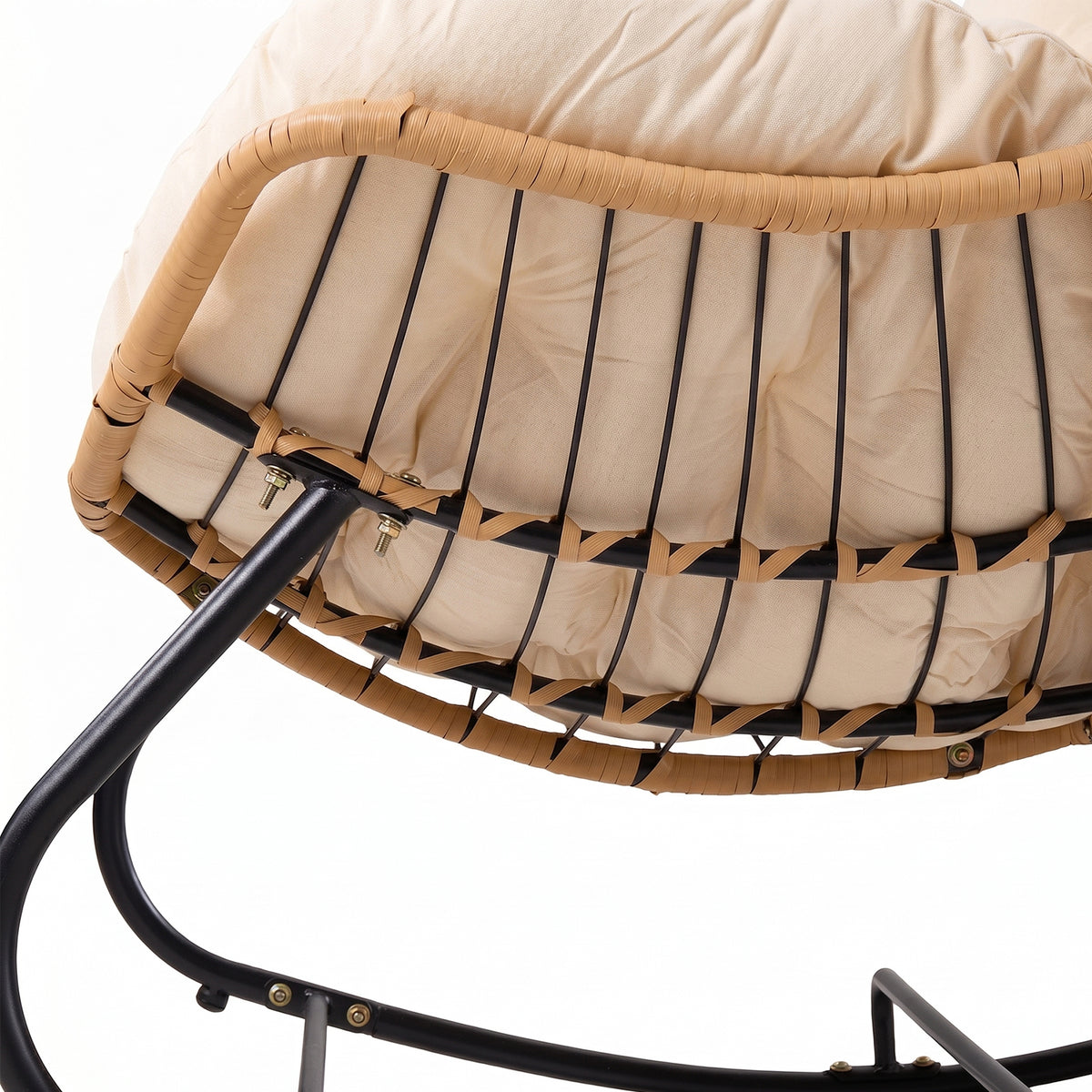 Modern Rocking Chair with Cushion